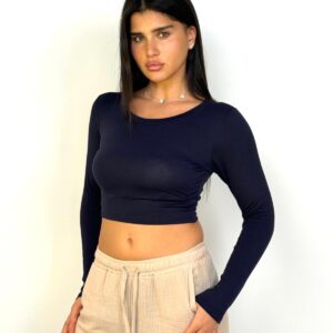 דגם 2004-1: חולצת ניקי בטן שרוול ארוך