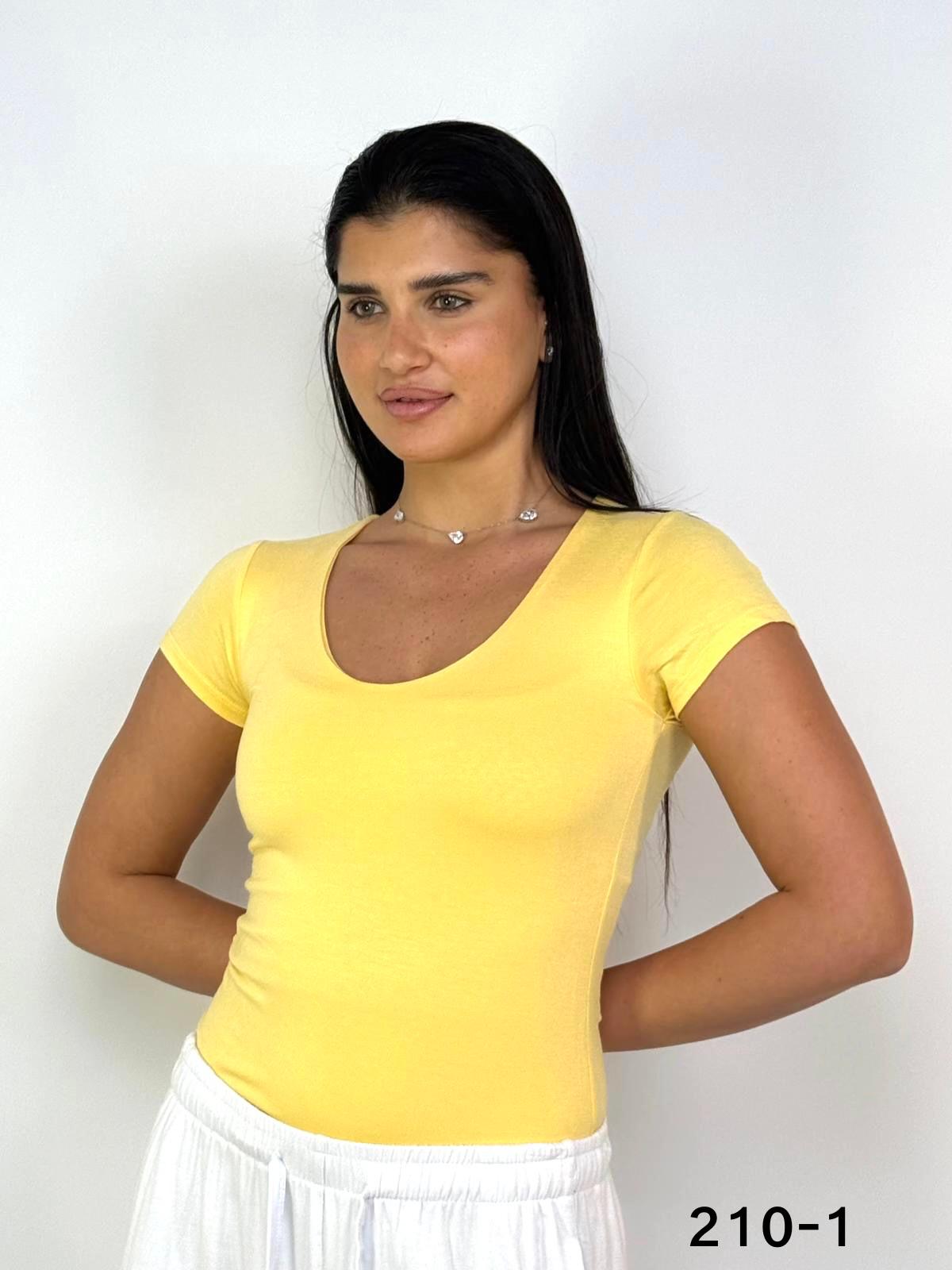 דגם 210-1: חולצה וי פרונט כפול ש.ק