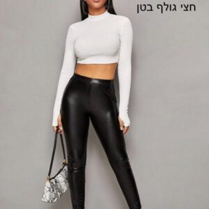 דגם 40156-3: חולצת בטן חצי גולף