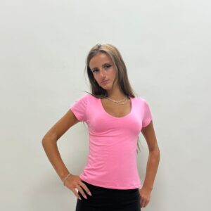 דגם 9050: חולצת וי עמוק פרונט כפול