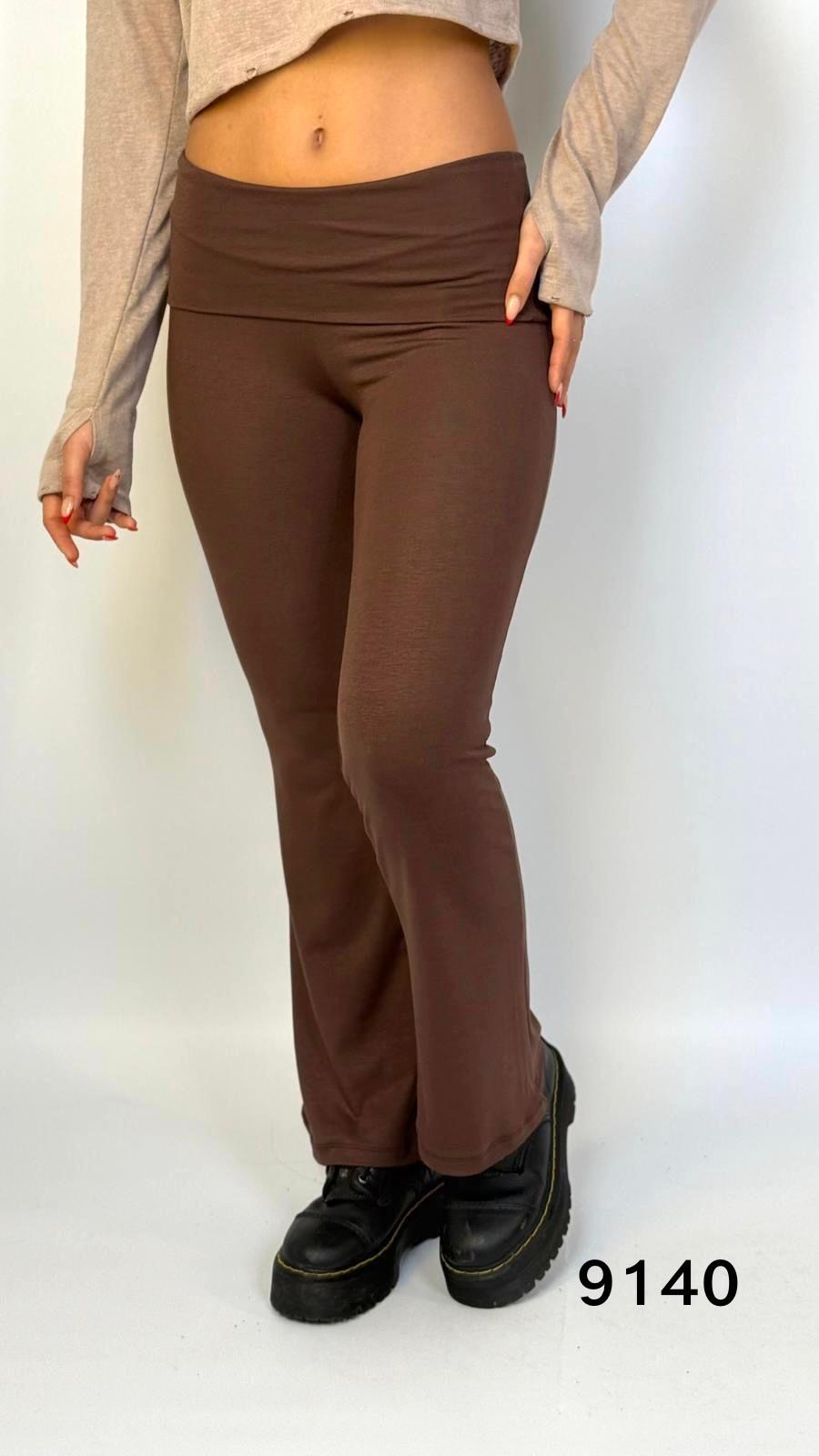 דגם 9140: מכנס פדלפון גסקה מתקפלת בד זארה