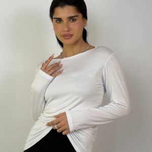 דגם 03224: חולצת סירה שרוול ארוך במידות