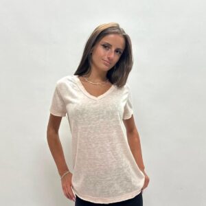 דגם 9171 : טוניקה וי פשתן פלאם